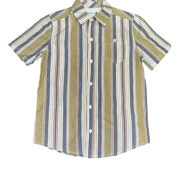 NWT Kids Caribbean Joe Collared Button Down Shirt‎ Size M, summer, vacation D34 - Picture 1 of 6